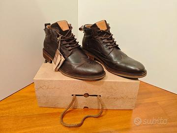 Stivaletto Uomo in Pelle Marrone taglia 42