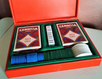 Cofanetto gioco vintage carte vergini CAMBISSA &C