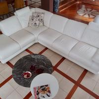 Divano Angolare in pelle Bianco Chateau d’Ax