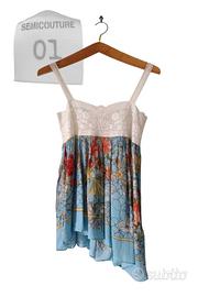 Semicouture 01 - taglia 40 - top canotta con parte