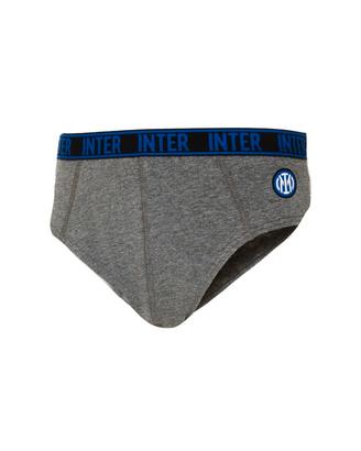 Slip Uomo INTER Grigio Scuro Melange -Taglia XL
