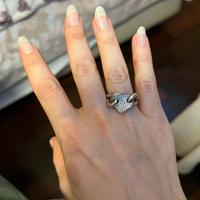 Anello a cuore in oro 18k