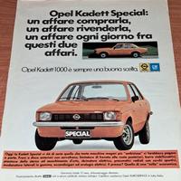 Opel Kadett Manta Ascona Corsa GM pubblicità 