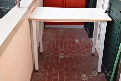 TAVOLINO BIANCO PER LAVORI BRICOLOGE CANTINA GARAG