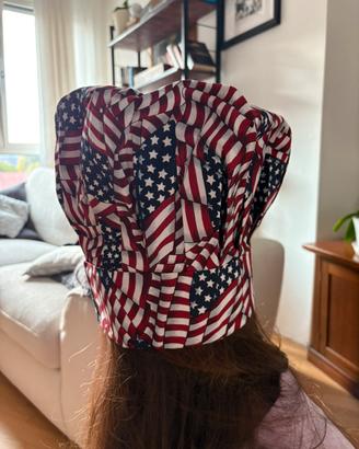 Cappello da chef con bandiera americana