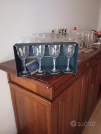 Set 24 bicchieri di cristallo