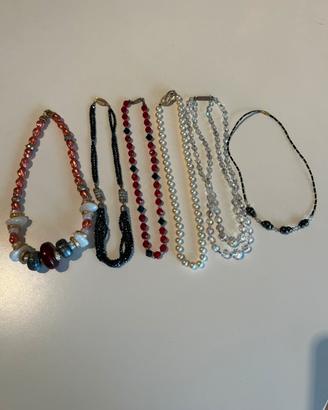 Set 6 collane vintage