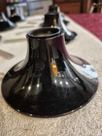 8 lampade Teti, colore nero, prodotte da Artemide
