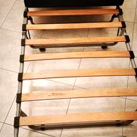 Letto Brandina Pieghevole a Doghe con Materasso

