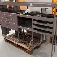 Porta utensili in acciaio per furgone