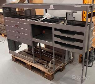 Porta utensili in acciaio per furgone