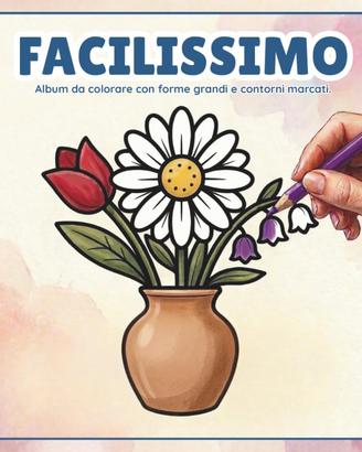 Libro da Colorare "Facilissimo" - Disegni Grandi