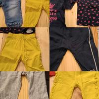 scatolone con vestiti bambina 6/12 mesi