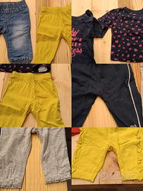 scatolone con vestiti bambina 6/12 mesi