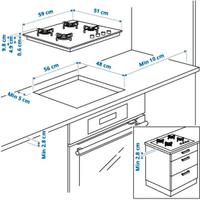 Piano cottura a gas LIVSGNISTA usato.