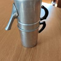 Caffettiera Napoletana in alluminio antica/vintage