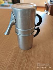 Caffettiera Napoletana in alluminio antica/vintage