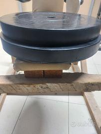 dischi palestra, gommati 20kg + 10kg