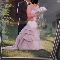 vestito da sposa rosa taglia 42-44