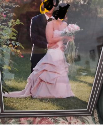 vestito da sposa rosa taglia 42-44