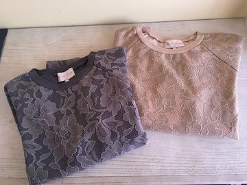 Felpe con ricamo e pizzo Miss June