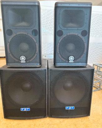 Coppia Casse Yamaha e FBT SUBline 18sa