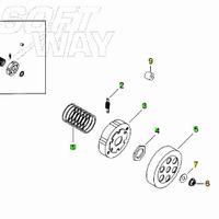 Puleggia secondaria completa Aprilia SR 50 AP82067