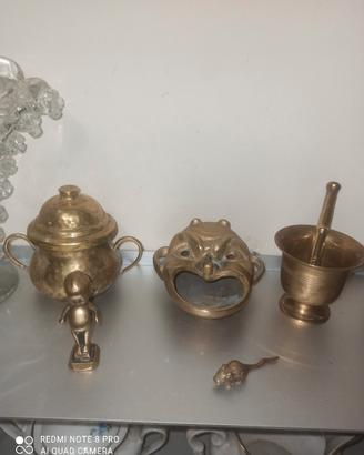 oggettistica soprammobili ottone artigianale 