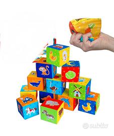 Cubi sensoriali Montessori 8 pezzi 