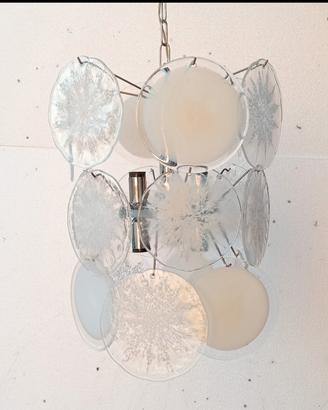 Lampadario in vetro di Murano stile Vistosi 