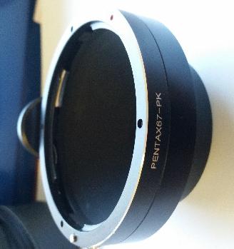 Pentax 67-pk anello adattatore k/67 originale