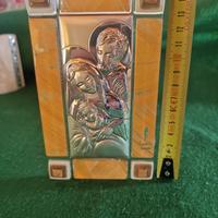 Icona Sacra Famiglia in vetro veneziano – Traspare