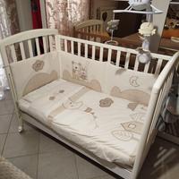 Paracolpi culla, piumone sfoderabile,2 lenzuola