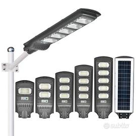 Lampione solare led 240w crepuscolare movimento 