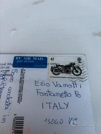 Francobollo su cartolina inglese
