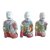 3 Boy Incense Holder in porcellana   cinese  