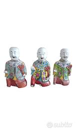 3 Boy Incense Holder in porcellana   cinese  