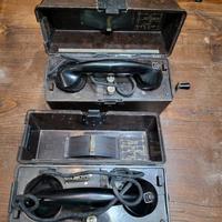 coppia telefoni da campo face standard bachelite