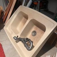 Lavandino cucina in ecorite