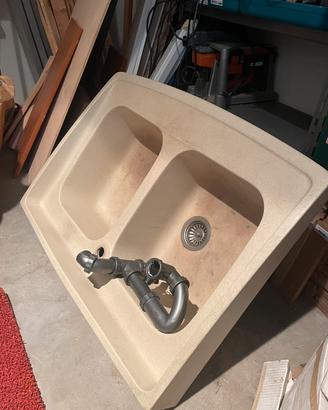Lavandino cucina in ecorite