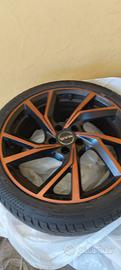 gomme invernali come nuove su cerchi in lega