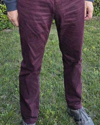 Pantaloni uomo invernali viola Fay