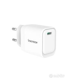 Caricatore USB-C GaN 20W Fast Charge PD/PPS VulTec