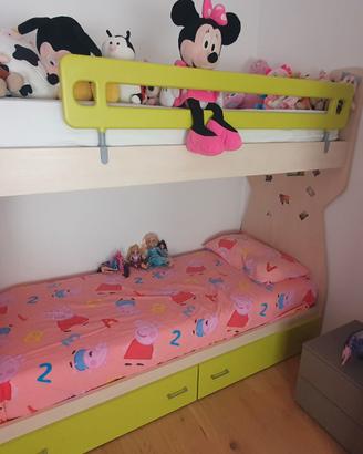 Letto a castello in laminato della Colombini