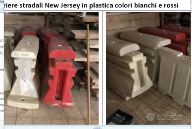 BARRIERE NEW JERSEY  USATE A RIEMPIMENTO ACQUA
