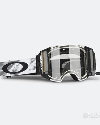 Maschera oakley airbrake mx bianca / nera roll off