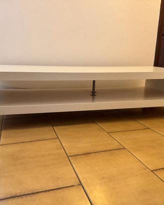 tavolino  porta TV  con Ruote Trasparenti