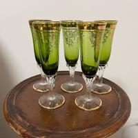 Calici vintage verdi.