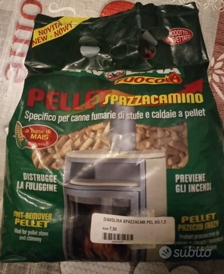 Diavolina Pellet Spazzacamino per stufe e caldaie a Pellet – KG 1,5