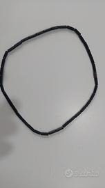 Collana in onice nero